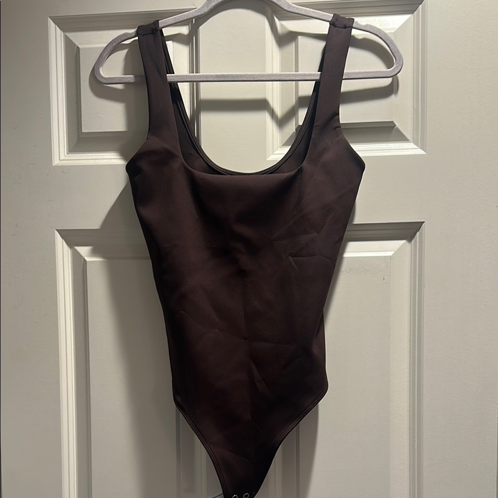 Good American Chocolate Brown Bodysuit